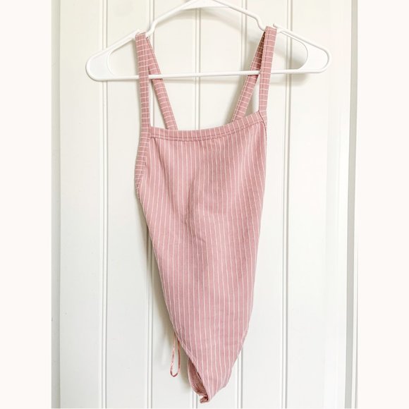 Pink Striped Bodysuit - Picture 1 of 5